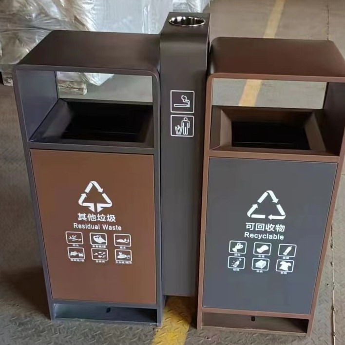 环保垃圾桶/铁质果皮箱/园林垃圾桶/户外休闲垃圾桶