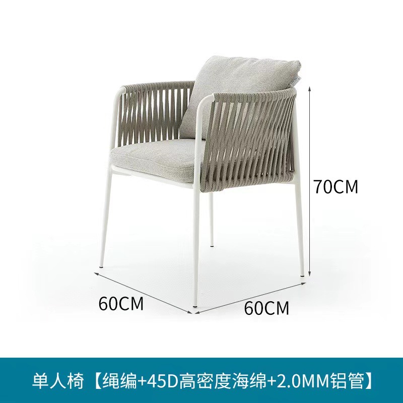 Mesa y silla al aire libre, patio, silla de caña, simple impermeable, protección solar, casa, jardín, restaurante, balcón al aire libre, combinación de tablero de roca