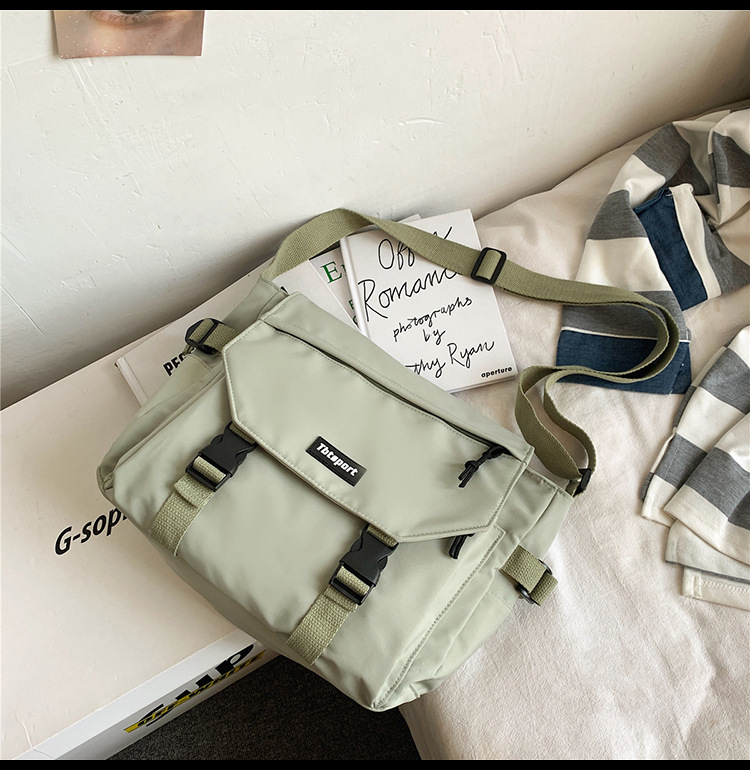 Primavera nueva bolsa de hombro de las mujeres pareja estudiante de gran capacidad bolsa de mensajero de moda ins bolsa de mensajero