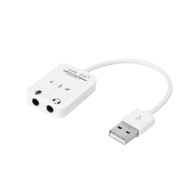 USB звуковая карта для компьютера внешняя конвертер свободный привод аудио аудио фонетика 7.1USB интерфейс 3.5 два-в-одном ротор