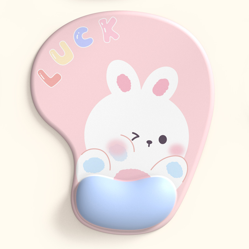 Alfombrilla de ratón almohadilla de muñeca de silicona tamaño pequeño lindo niños y niñas computadora de dibujos animados de Oficina Juego de mesa pad soporte de muñeca