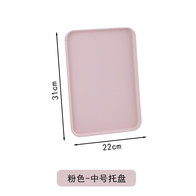 Scandinavian rectangular big plastic tea cup for home use with glass, fruit dinner plate for commercial use