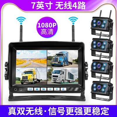 4-division wireless car display: Car display - 7-inch-4-way-dual-antenna-1080p-x36