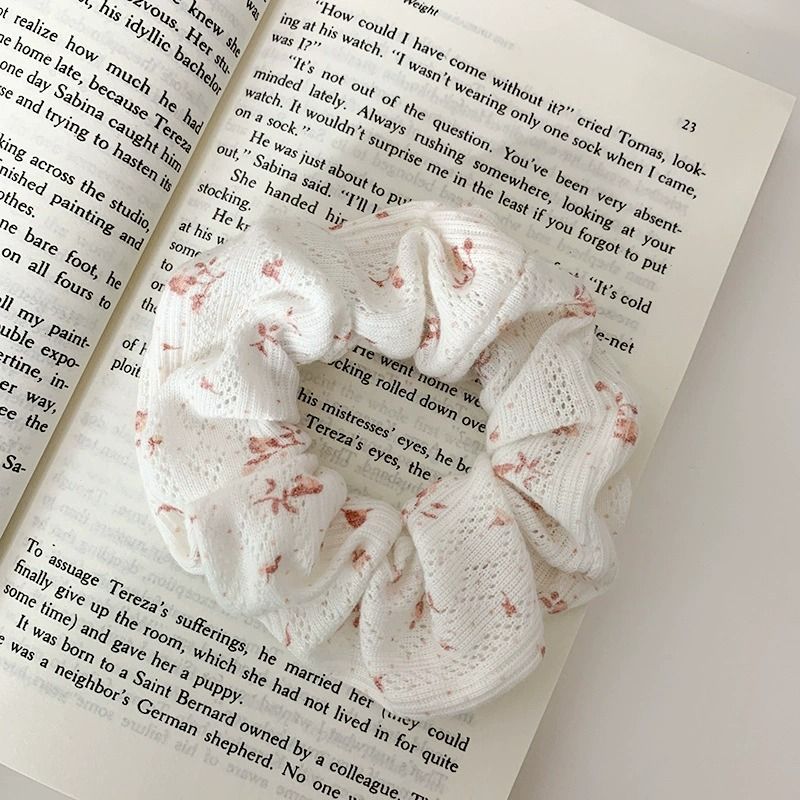 Corea del Sur Internet celebridad corbata Cola de Caballo Linda cuerda de pelo floral Plaid tie cabeza de pelo niña de las flores Daisy cuerda de pelo intestino grueso anillo de pelo