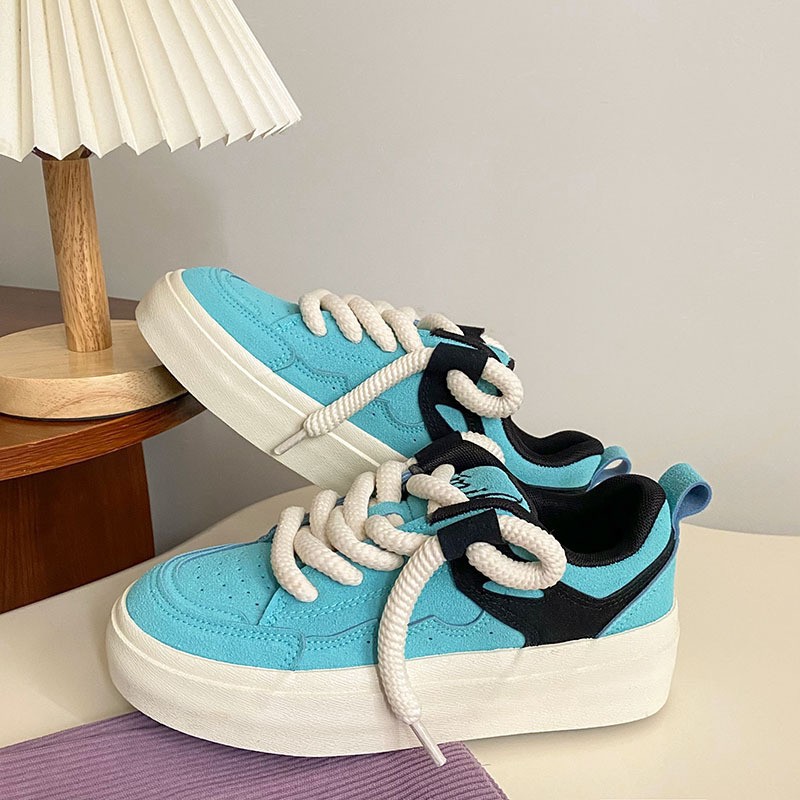 Yuanbo plataforma pan zapatos para mujeres 2023 verano nuevo casual zapatos nicho moda Zapatos americano retro transpirable estudiante zapatos image 11