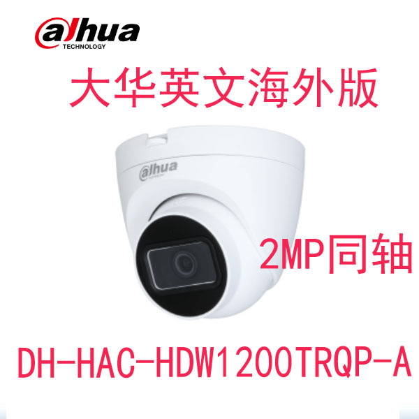 Dahua 2 Million English Analog Dome Camera Dh-Hac-Hdw1200Trqp-A Overseas Version Cctv