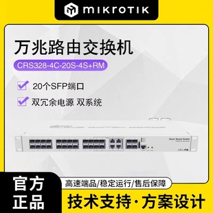 MikroTik CRS328-4C-20S-4S+RM 28��ȫ������ܾW�ܽ��Q�C