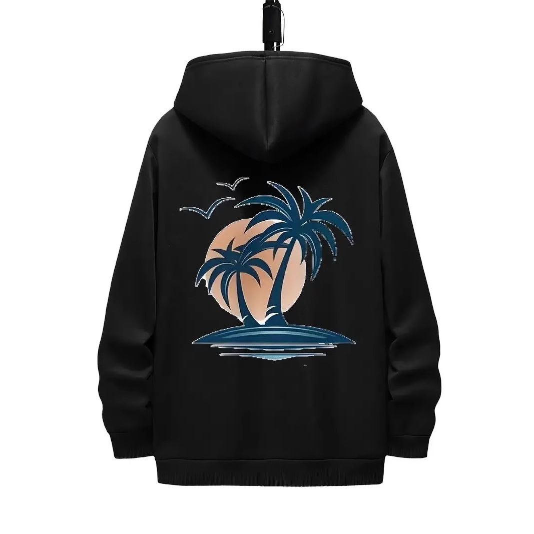 Suéter estampado para hombre de nueva calidad, suéter casual de moda fresco de algodón transpirable para hombre, ropa de calle