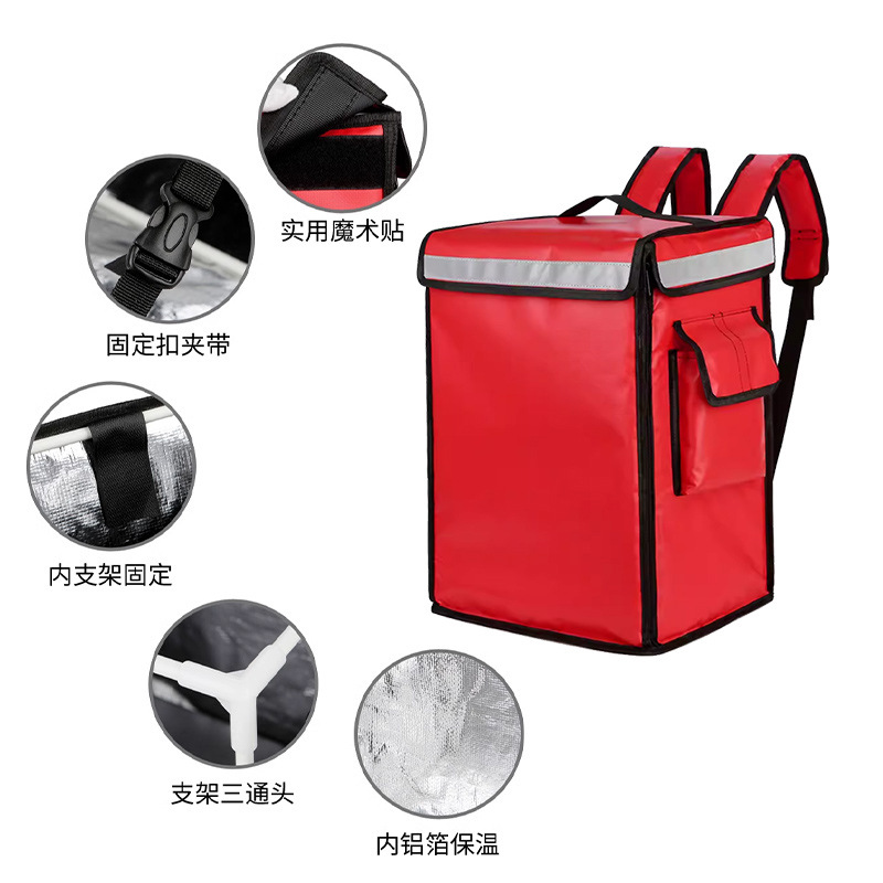 Personalización del nuevo punto impermeable engrosado comida para llevar mochila mochila para el hogar gafas mochila logotipo de impresión gratuita