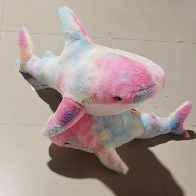 Oyuncaq yastıqlar: Plush Pillow Toy, Realistic Large - colorful-purple-shark-30cm012kg