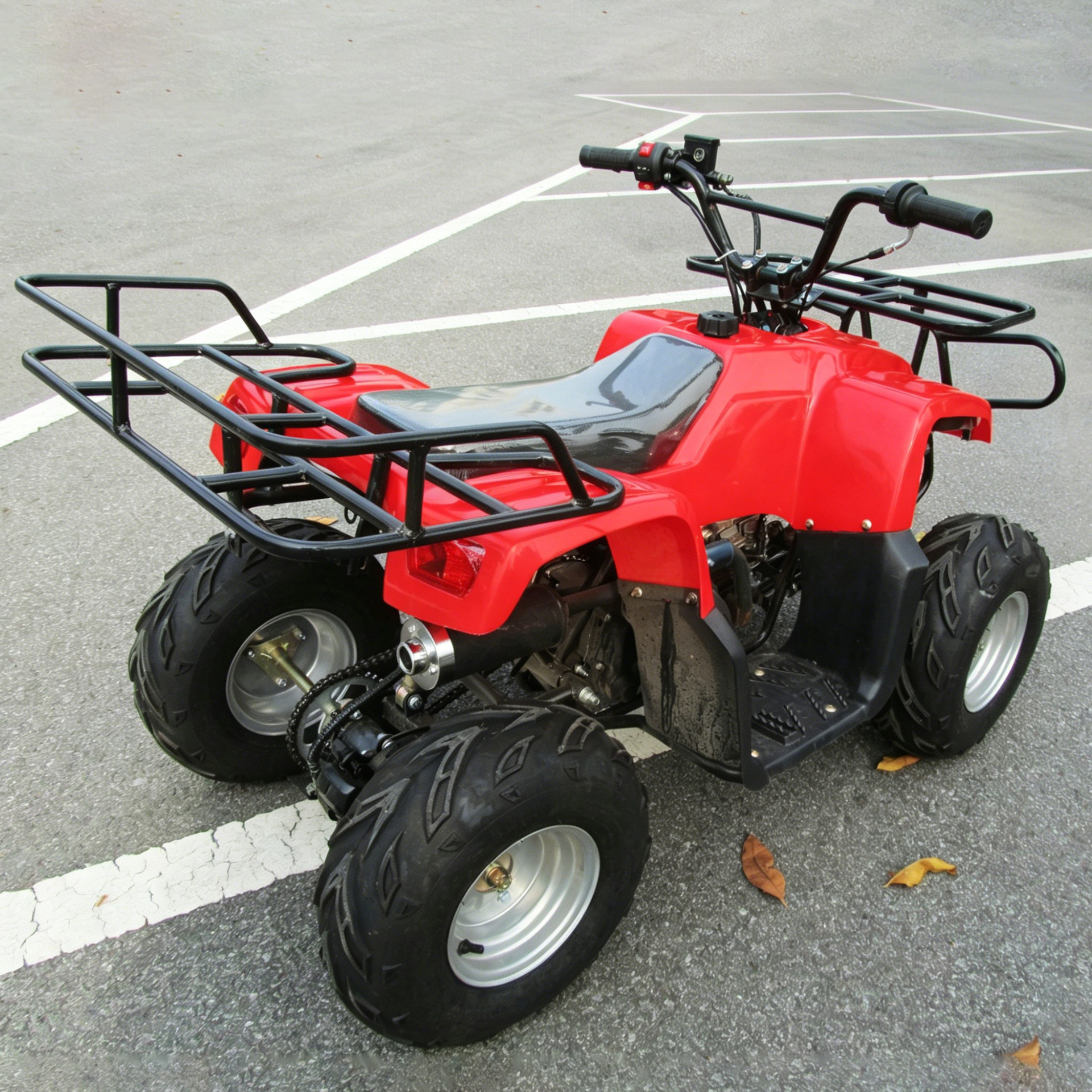 Cuatrimoto Todo Terreno 125cc de Hierro y Plástico, Inicio Eléctrico para Adultos y Niños image 3