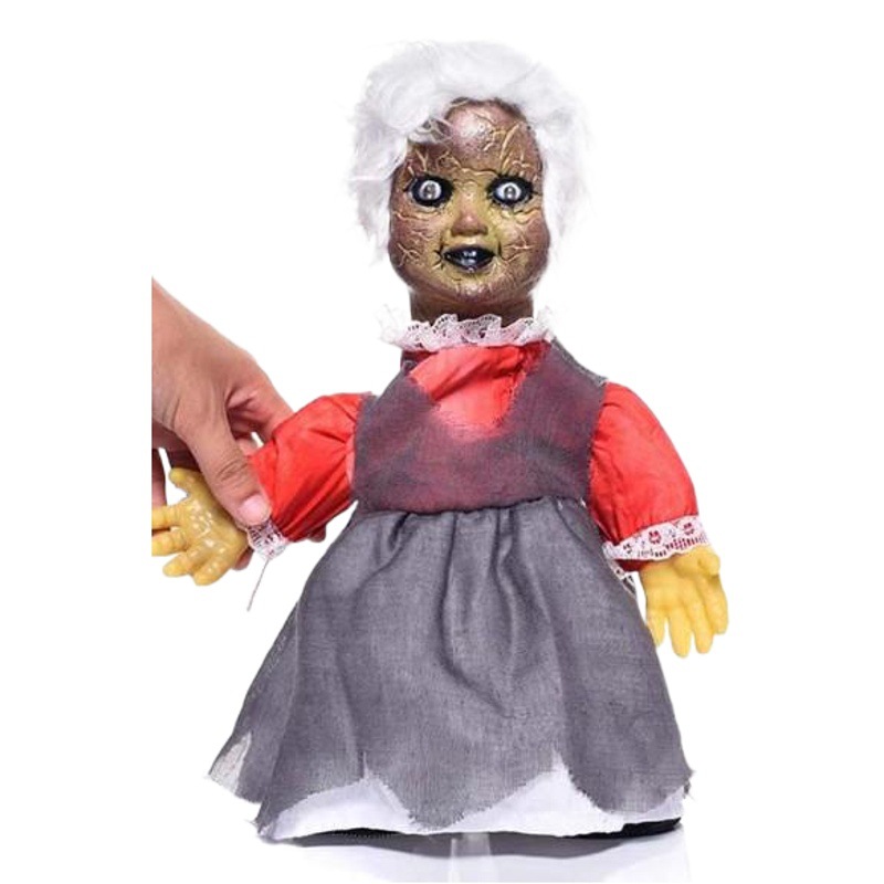 Amazon Venta caliente decoración de Halloween muñeca caminando activado por voz inducción barra luminosa casa encantada escena pantalla
