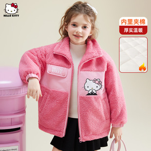 HelloKittyŮͯ�д�ͯ��ɫ�P��؈�A��ëë�����޷���ů