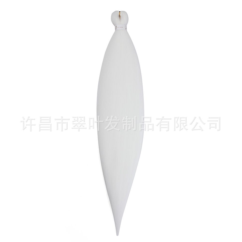 Venta caliente transfronteriza EZ gran trenza cabello de ganchillo peluca tejida 36inch cabello de fibra química de seda de baja temperatura multicolor personalizado al por mayor