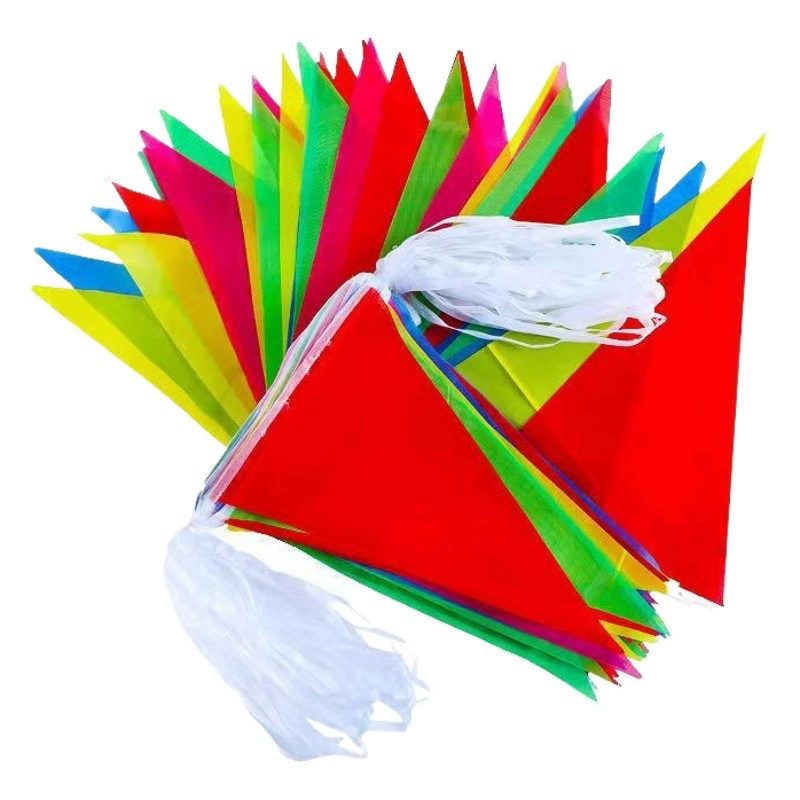 Строка флаги Красочные флаги оптом маленькие Треугольные флаги строка Свадебная церемония открытия сайта макет свадебные принадлежности украшение 1