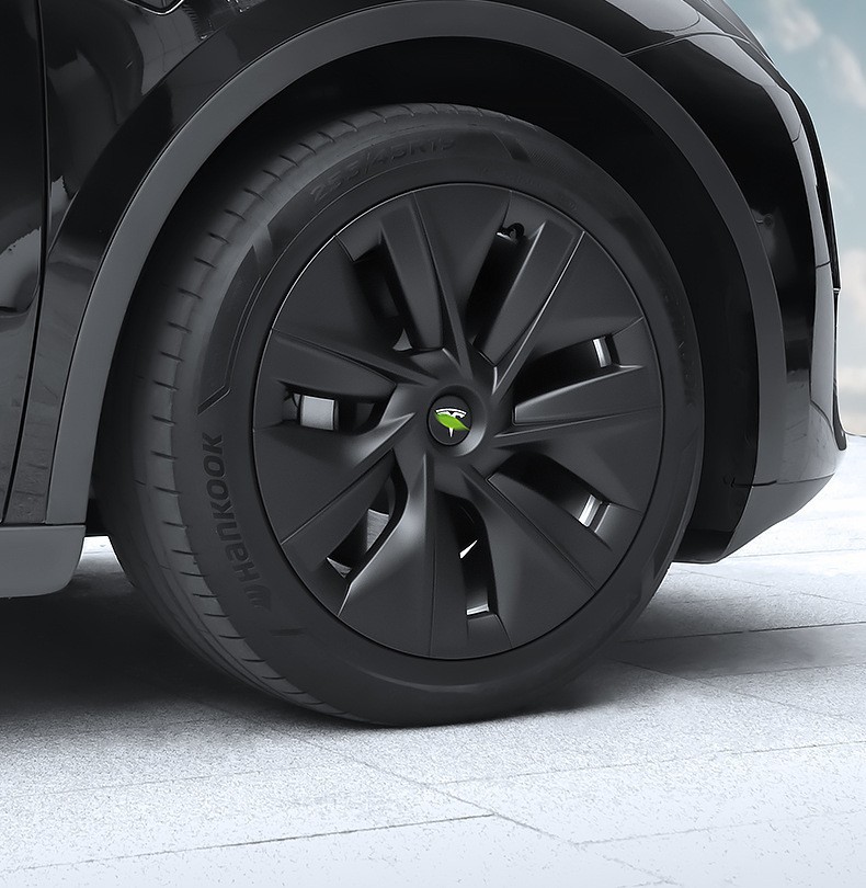 Suitable for Tesla ModelY Edition Wheel Cover 19-inch Full Edge Tire Cap Cyclone Color Black Samurai Decoration