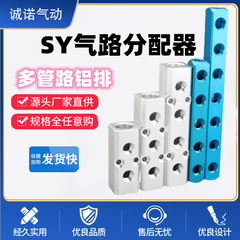 工場卸売り分気ブロック多管路分気排出syガス路分配器気管多通分流器多路アルミバー