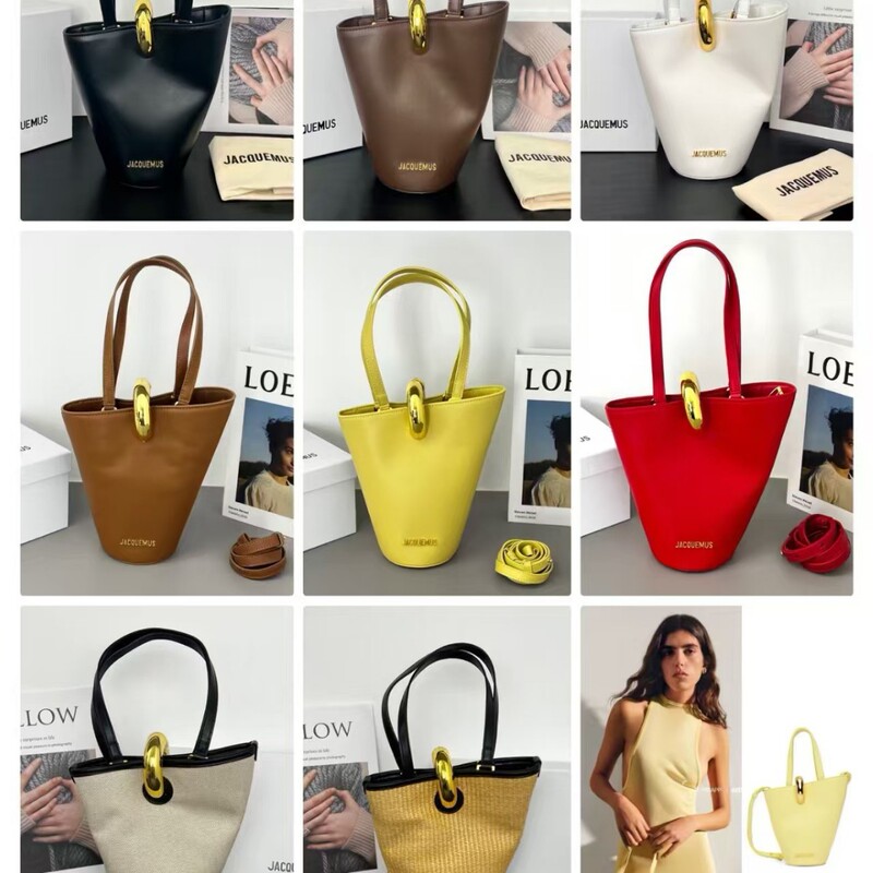 25 New Models of Asymmetrical Jacquemus Mini Basket Bags, Fashionable Shoulder and Crossbody Bags for Women