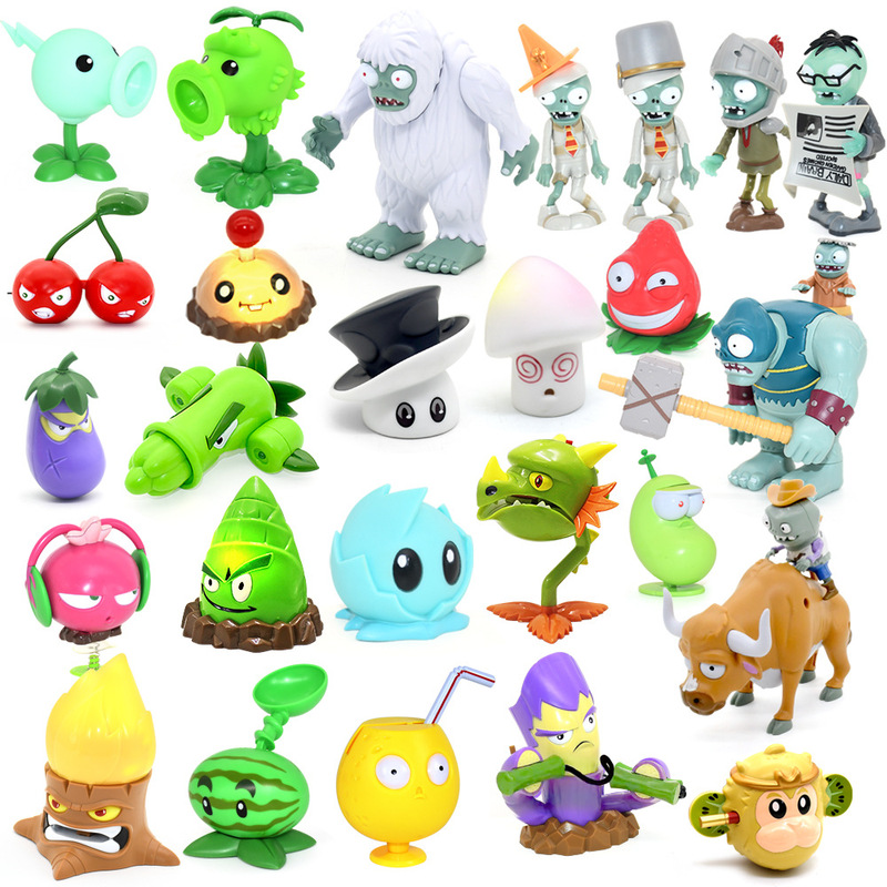 Genuine Xuanli Plant War Zombie Toy Sound and Light Edition Single Hand Doll Model Launchable Battle Toys