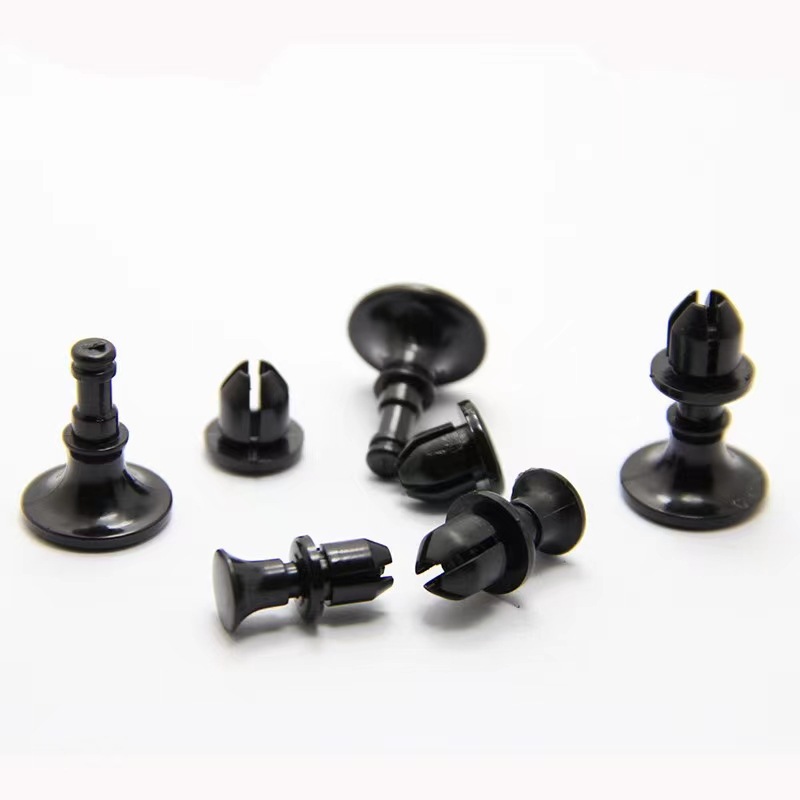 尼龙铆钉按压式圆头阻燃尼龙塑料子母螺丝通讯天线LED灯带子母钉