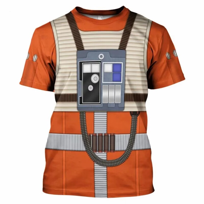 Darth Vader cosplay costume T-shirt 3D full-print men's T-shirt new fashion short-sleeve shirt summer streetwear
