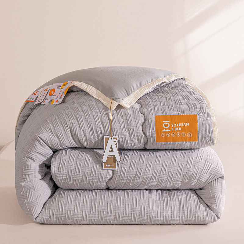 Quilt de fibra de soja en invierno, primavera y otoño, cuatro estaciones, dormitorio estudiantil general, 10 kg de core de edredón de invierno.