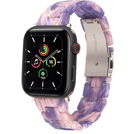 [Совместимый с Apple Watch7/7s/8/9 смола браслет смола跨境 экологичный iwatch браслет]