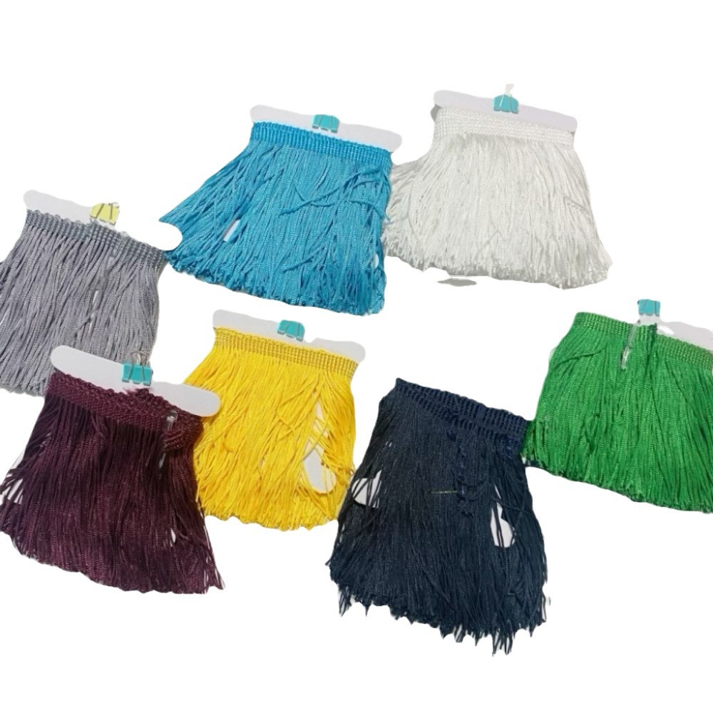 メーカー現物10cm暗号化ラテンダンスポリエステル流蘇レース手作りDIY服装スカート飾り補助材料