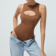 Z 42665 Seams Round Neck Yoga Bodysuit �٤�B�w�� �羳��