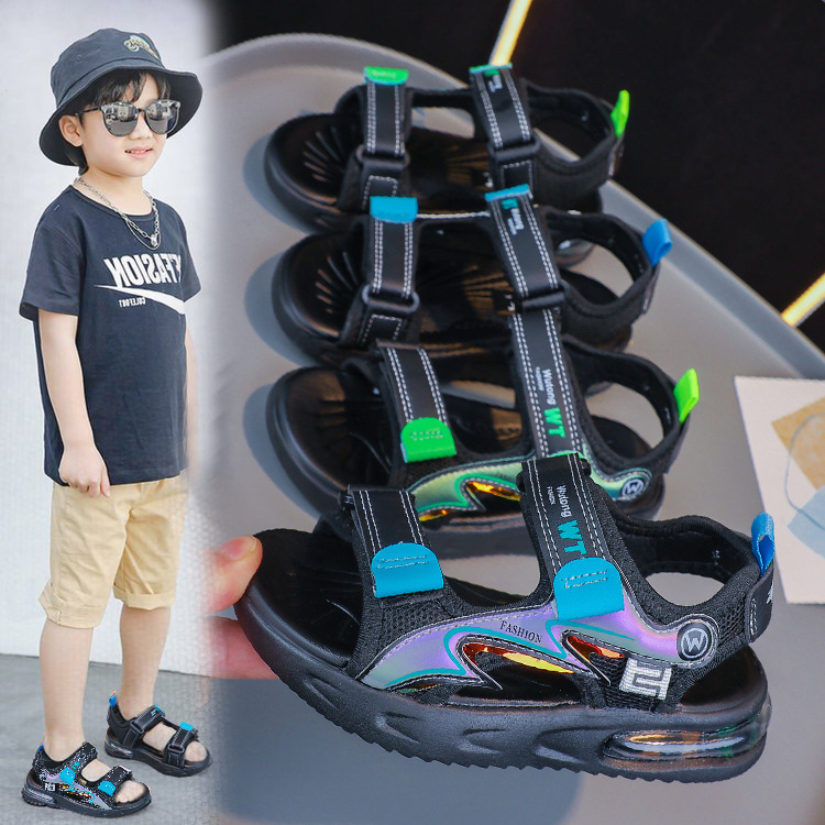 Sandalias para niños verano 2025 nuevos zapatos de playa para niños con dedos abiertos zapatos escolares para niños