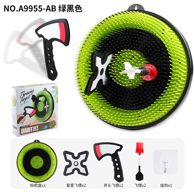 Amazon Kids Dart with Stent Set Juegos de lanzamiento con hacha Boomerang Set Juguetes de lanzamiento