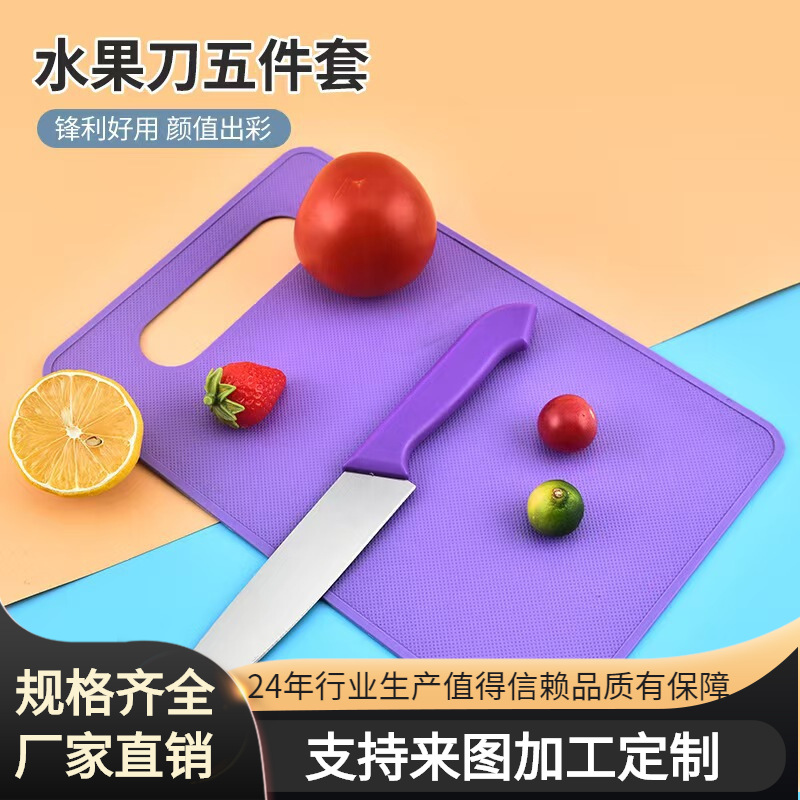 주방 가구 과일 칼 세트, 5피스 과일 칼 세트, 여행용 휴대용 필수 칼 세트