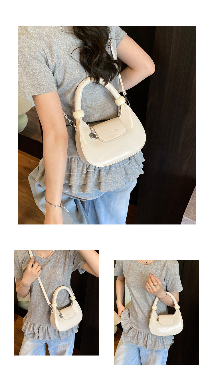 Elegant Crescent Shoulder Bag For Women Versatile Handheld Tote_voghion.com