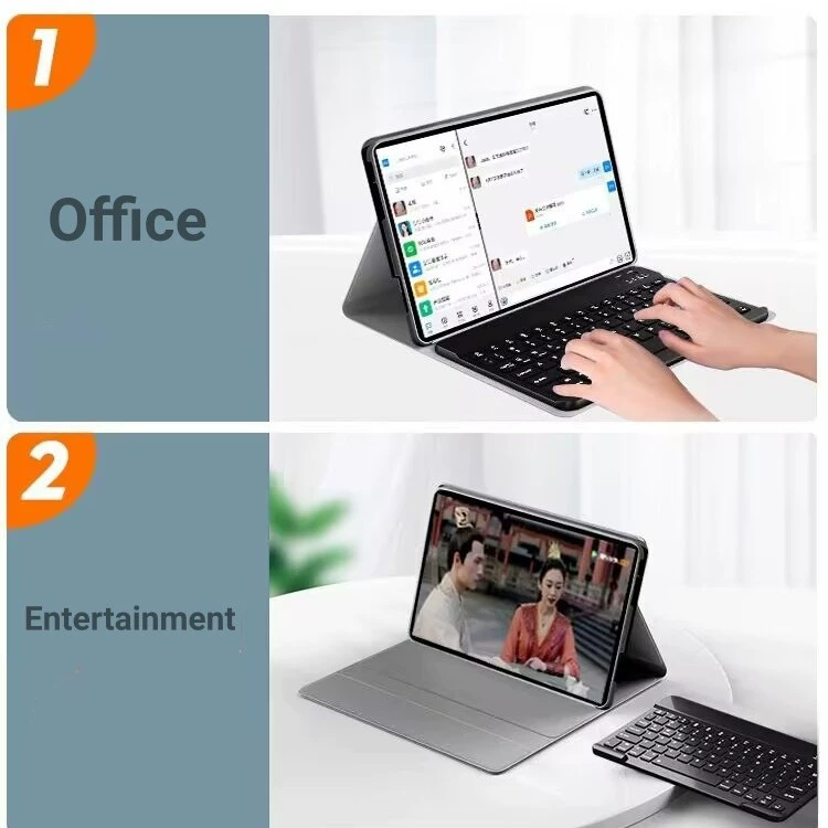 Клавиатурный чехол для планшета (Lenovo P11 / P11 Plus), Bluetooth, 11–11,5", с заряжающей мышью