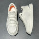Men's Shoes Summer Breathable Lightweight Thick-soled White Shoes 2025 New Hollow Shoes Men's Genuine Leather All-match Casual Sneakers