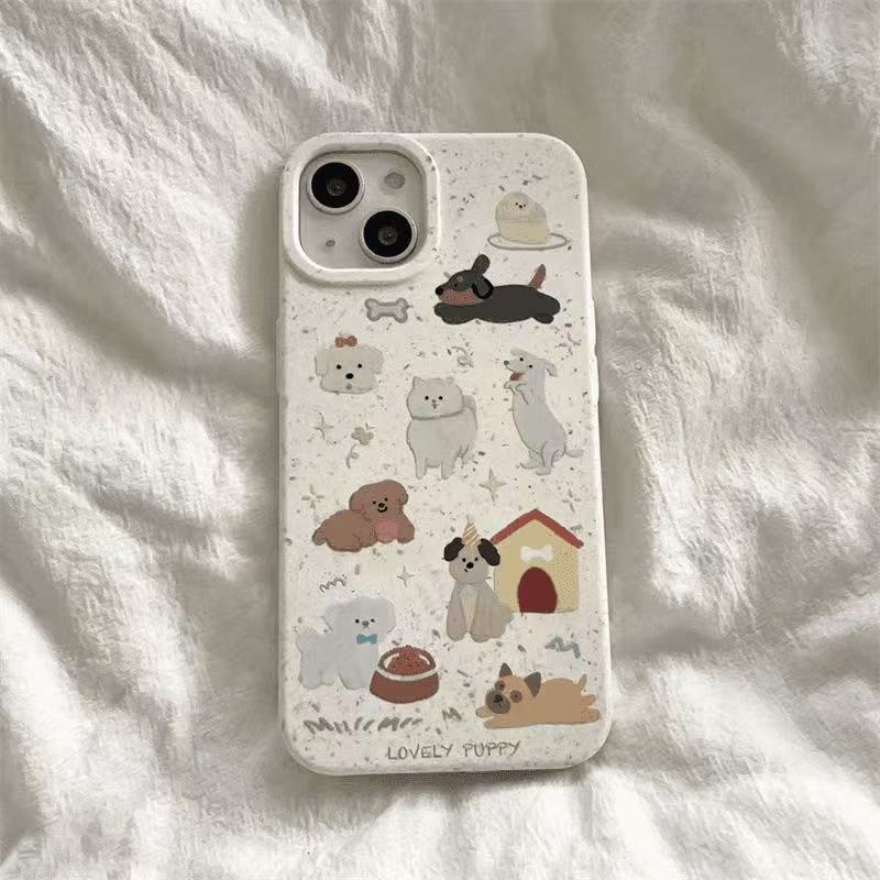 可爱小狗适用苹果16Promax手机壳跨境iPhone15日韩ins14/13欧美12|undefined