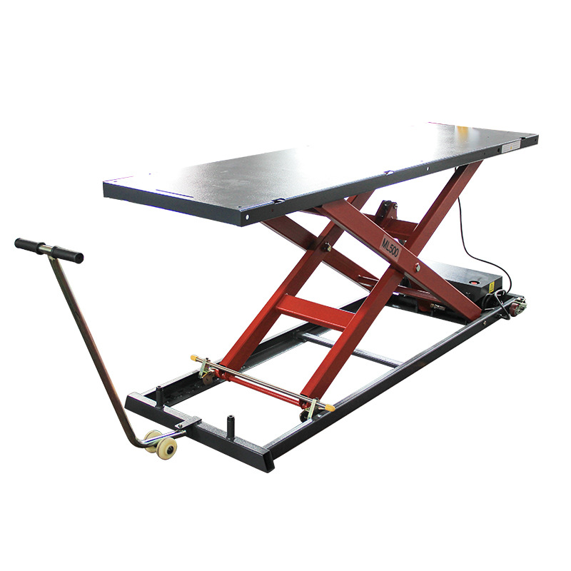 Elevador hidráulico de elevación de la motocicleta plataforma de reparación y mantenimiento