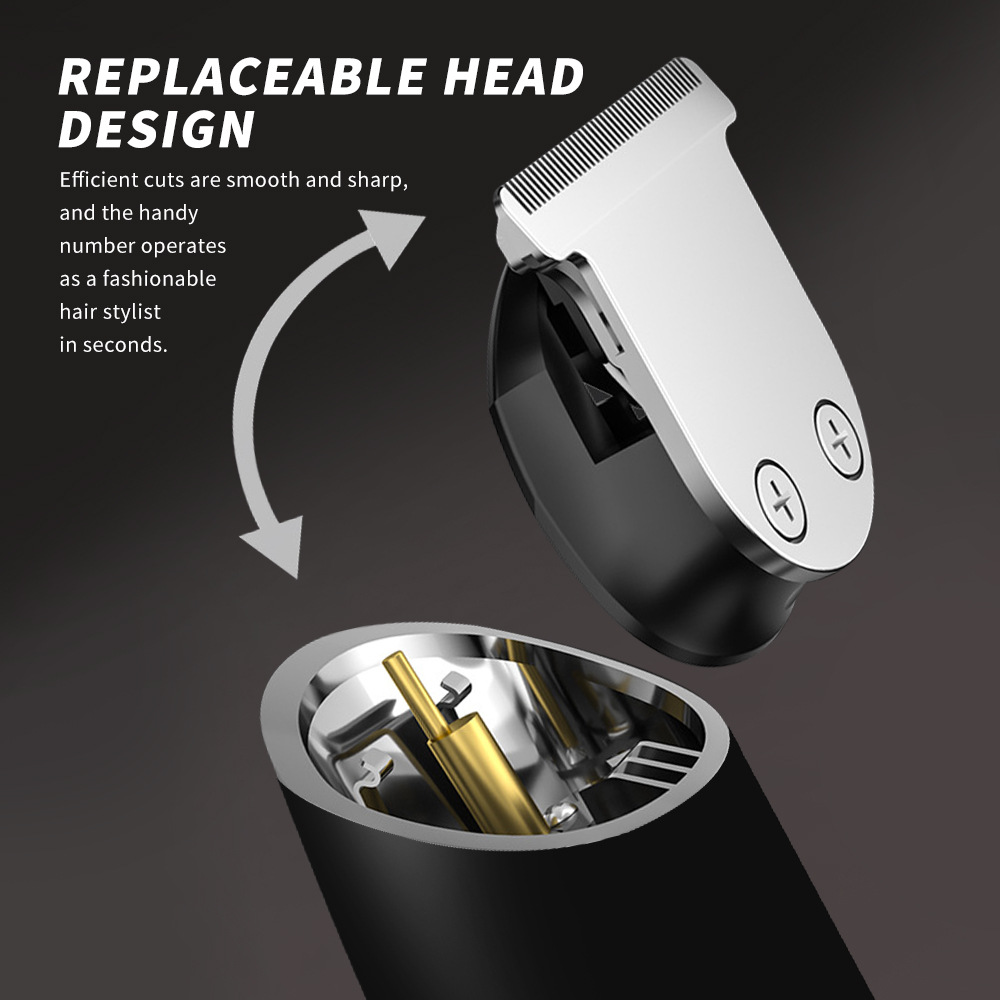 New Multi-functional Electric Hair Clipper Set, Comb, Nose Hair Trimmer, Carving One Machine for Multiple Uses, Waterproof Hair Clipper