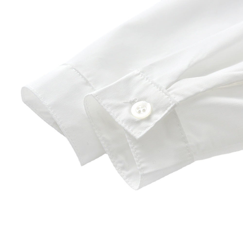 Camisas transfronterizas para niños 2025 comercio exterior, camisetas de punto de manga larga de primavera para niños grandes, vestidos formales, nuevos vestidos de salida