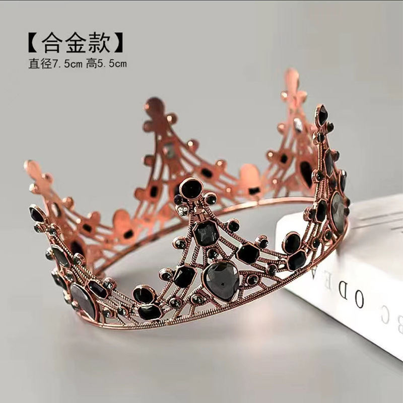 Fábrica directa transfronteriza corona de cabeza de cumpleaños torta de decoración ramo de flores decoración de novia corona de cabeza reina vestido de cumpleaños