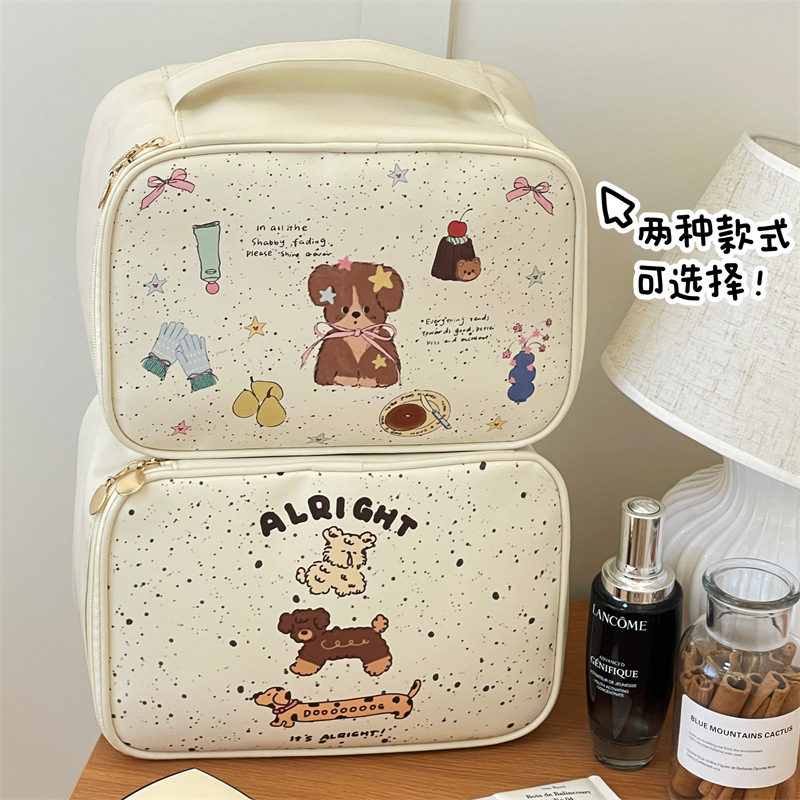 Bolsas de maquillaje originales para mujeres 2025, nuevas bolsas de maquillaje de gran capacidad, cajas de maquillaje, bolsas de maquillaje de viaje, cepillos de maquillaje, bolsas de almacenamiento de maquillaje