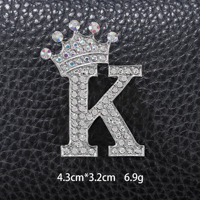 Simple Style Letter Crown Zinc Alloy Inlay Rhinestones Unisex Brooches display picture 11