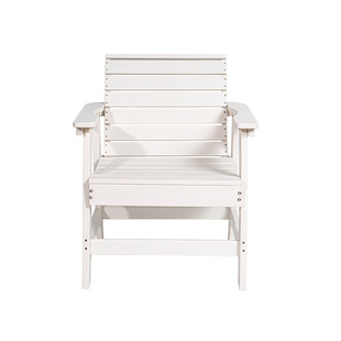 Hdpe Outdoor Anti-Corrosion, Sun-Proof and Waterproof Leisure Chair Courtyard Garden House Living Room Open-Air Balcony Imitation Wood Ready Stock