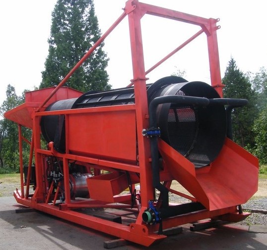 滚筒筛也称为旋转筛用于分离物料的机械筛分机