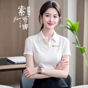��ɫpolo�����ƹ�����t��ӡlogoŮ�ļ�����4s�깤�b��I�Ļ�����