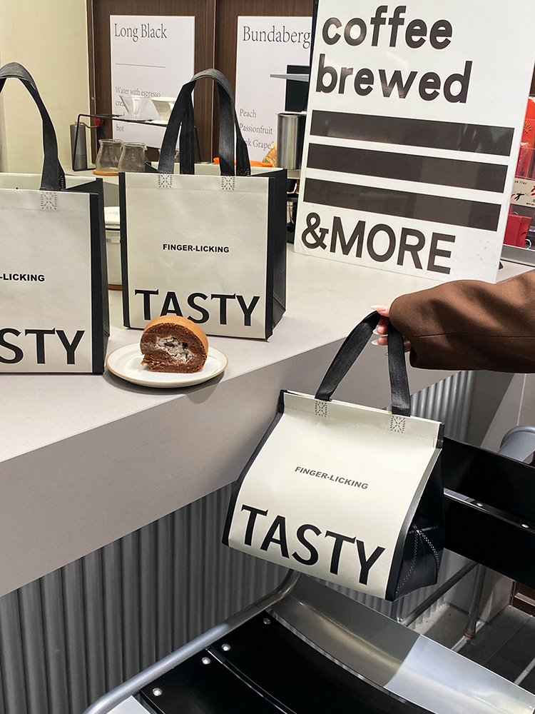 一次性平口铝箔无纺布带烧烤海鲜外卖手提打包保温袋