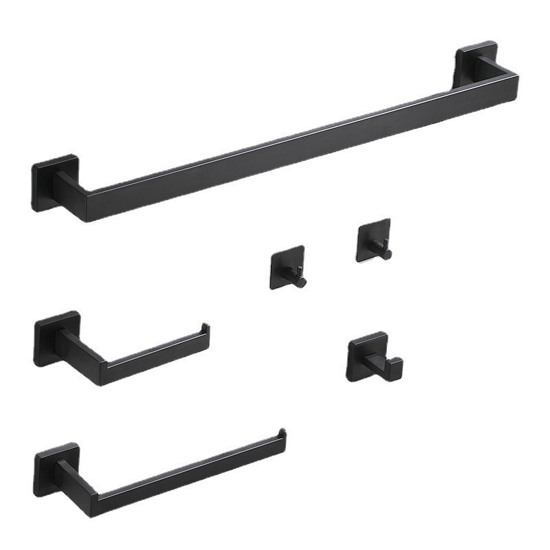 Barra de toalla transfronteriza 304 barra de toalla de acero inoxidable gancho de toalla de baño gancho de toalla de baño moderno y minimalista