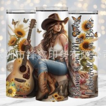 ����Ů�� 20oz�����A���N UV�Dӡ�Nˮ���� �羳����+Ŀ�