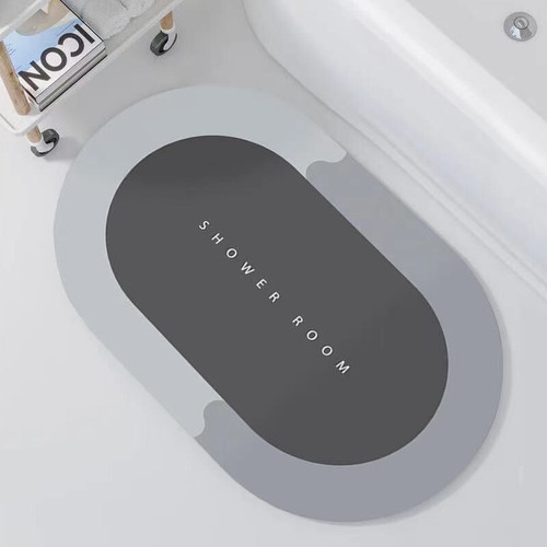 Diatom mud soft floor mat diatomaceous earth absorbent foot mat quick-drying home bathroom bathroom non-slip mat entry door mat