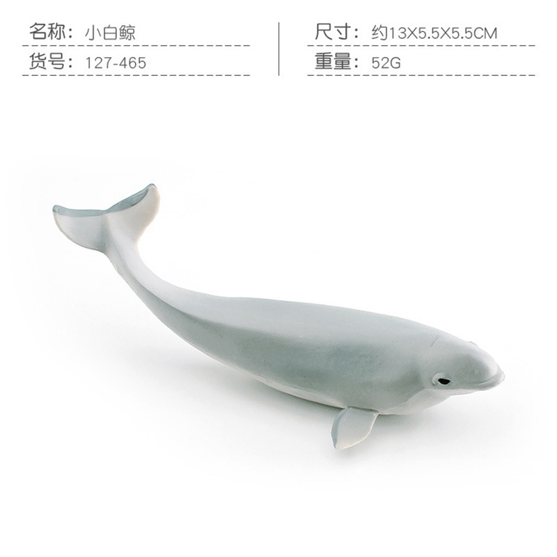 PL127-465 pequeña ballena blanca 52g